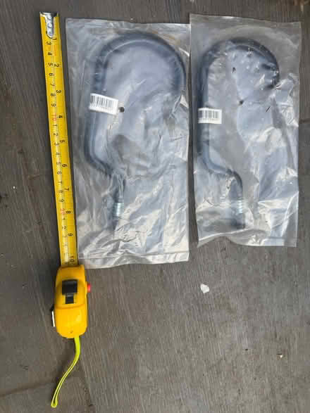 Photo of free Two large black metal hooks (Elephant and Castle) #1