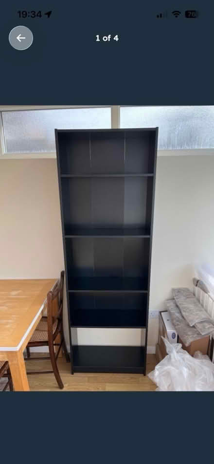 Photo of free IKEA bookcase in black (Rainworth NG21) #1