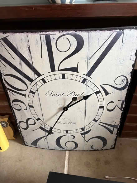 Photo of free Large wall clock - distressed (Felixstowe IP11) #1