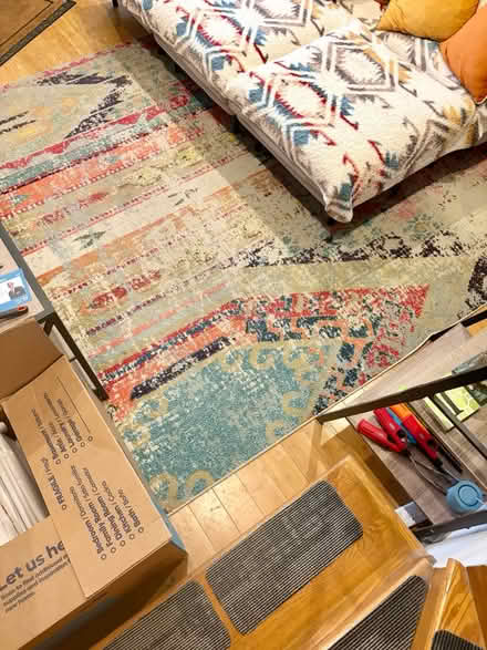 Photo of free Square Southwestern Geometric Rug (Shaw) #1