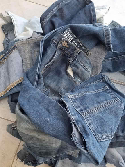 Photo of free Large pile of denim offcuts (Loughborough) #2