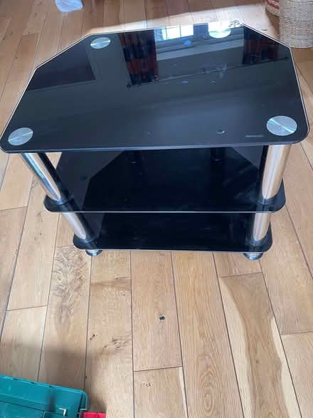 Photo of free TV stand Metal and Glass (West Hoathly) #1