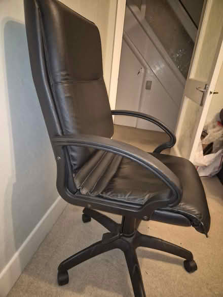 Photo of free Leather desk chair (E4) #2