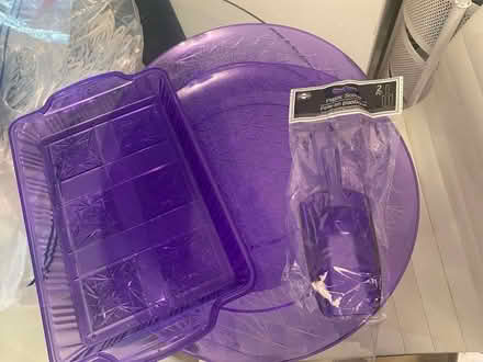 Photo of free Purple serving trays and two scoops (Crumble cookie on w74th) #4