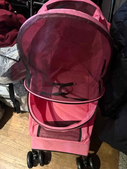Photo of free Pink pet stroller for small cat dog (Rego Park Queens) #1