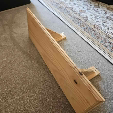 Photo of free Pine shelf with pine brackets & screws (Grange Farm IP5) #1