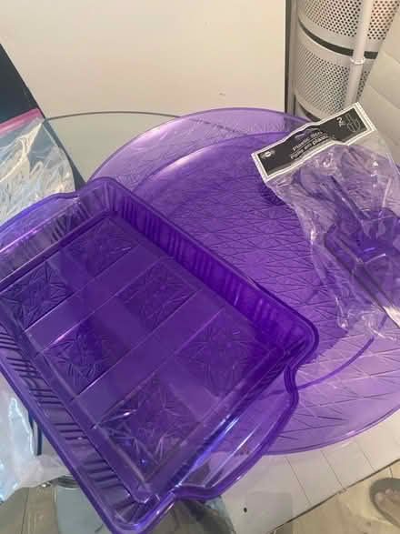 Photo of free Purple serving trays and two scoops (Crumble cookie on w74th) #3