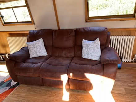 Photo of free Recliner sectional sofa tan (Notts) #1