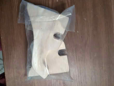 Photo of free Wood pole bracket pair (Manor woods) #1