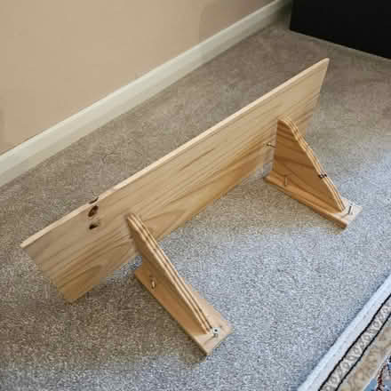 Photo of free Pine shelf with pine brackets & screws (Grange Farm IP5) #2