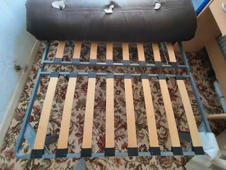 Photo of free Futon bed - metal frame with slats, disassembled (Sparkbrook B11) #3