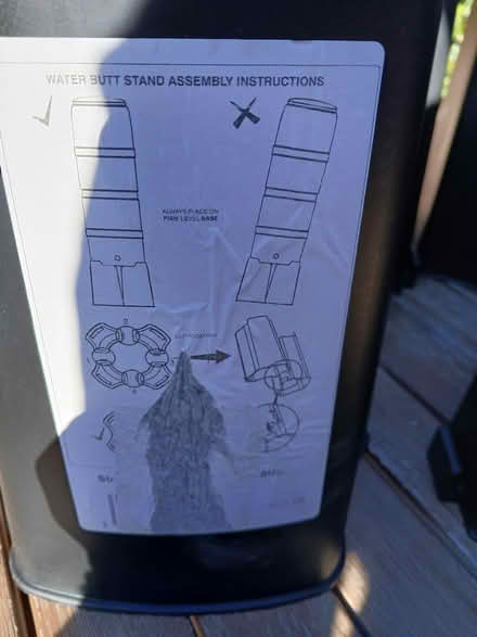 Photo of free Water butt stand (Stone Cross) #1