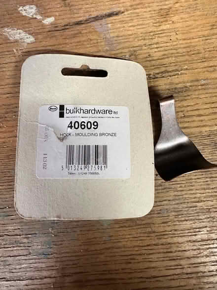 Photo of free x double pack & 1 loose of picture hooks - bronze (Colchester CO4) #2