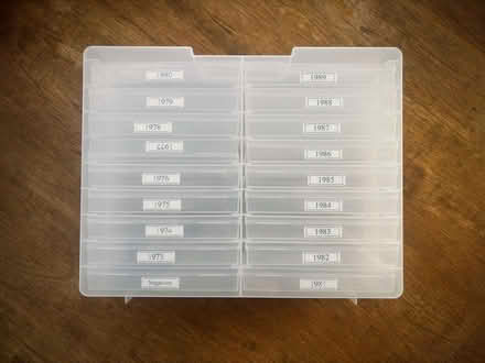 Photo of free Used photo storage box with 18 photo boxes (Hollingbury BN1) #1