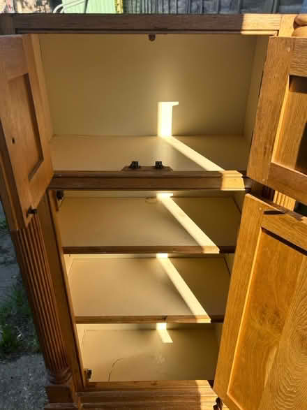 Photo of free Tall wooden cupboard (North Tonbridge) #2