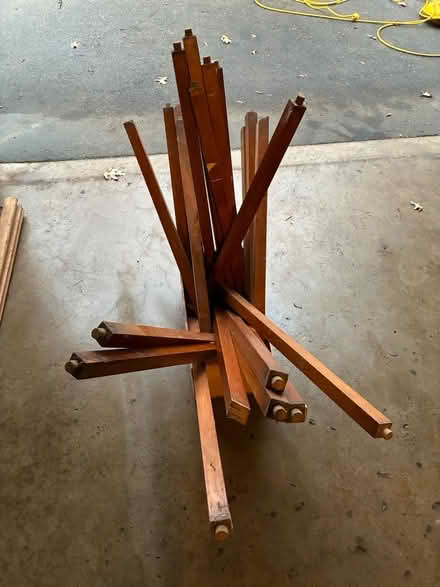 Photo of free Solid wood spindles (Circle Pines) #2