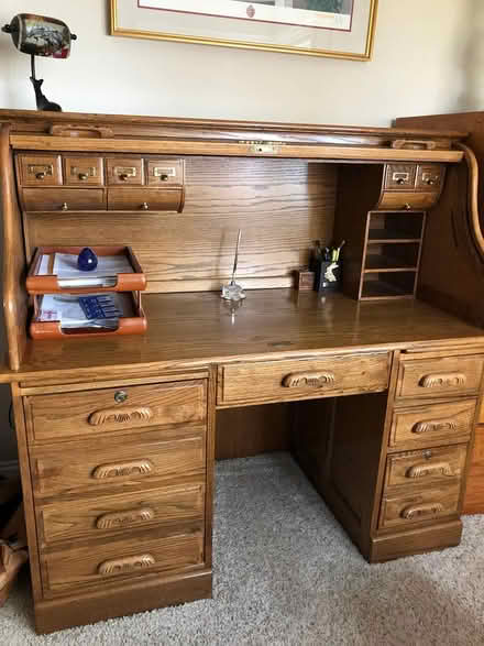 Photo of free Quality Oak Rolltop Desk (Discovery Bay) #2