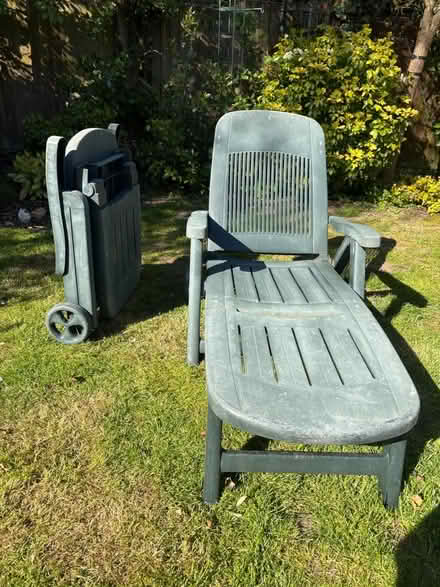Photo of free Plastic Garden Reclining Chairs (LIttleover Derby) #1