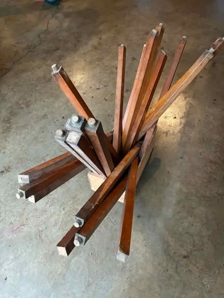 Photo of free Solid wood spindles (Circle Pines) #1