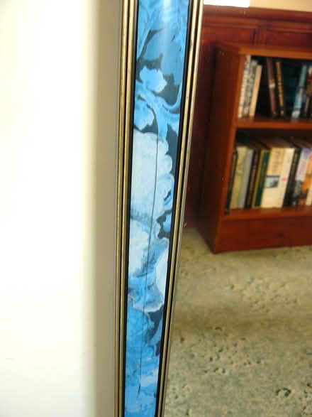 Photo of free Blue Floral Framed Mirror (Woodside WD25) #2