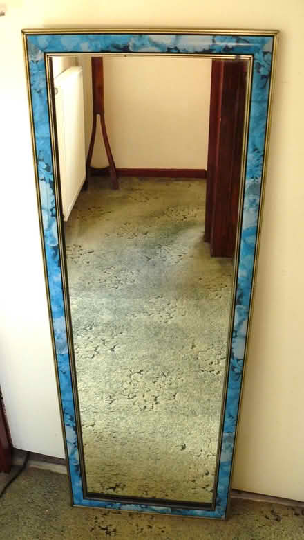 Photo of free Blue Floral Framed Mirror (Woodside WD25) #1