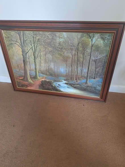 Photo of free Forest Bluebells - large painting (Bedhampton PO9) #1