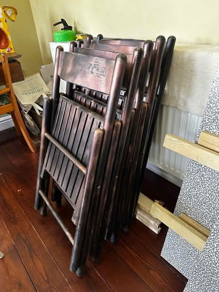 Photo of free 5 habitat folding chairs (Hampden Park) #2
