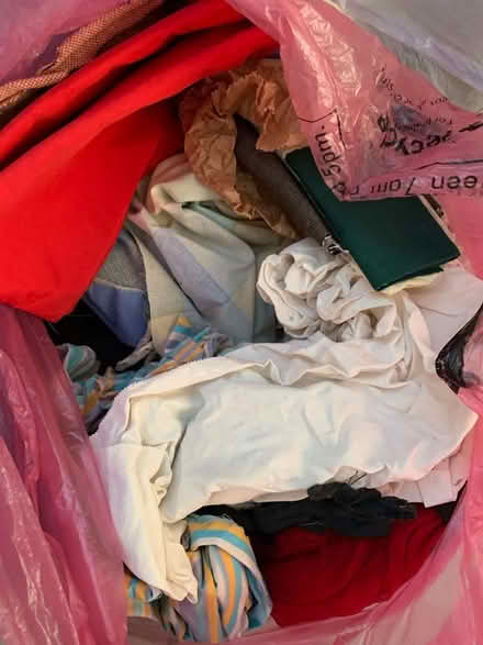 Photo of free 3 bags of fabric pieces (Barnard's Green WR14) #1