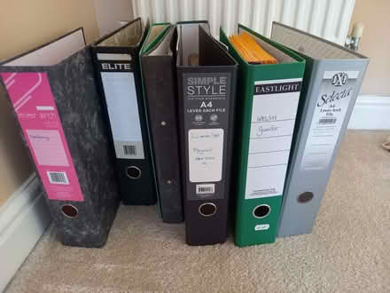 Photo of free 5 lever arch folders & 2 ring binders (Penarth CF64) #1