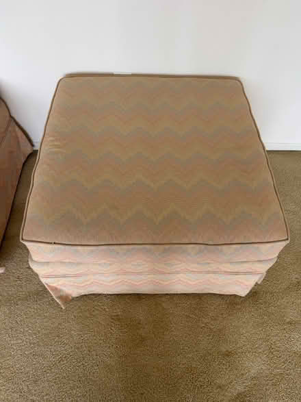 Photo of free Couch/coffee table /Ottomans (Orange 55/Fairhaven) #1