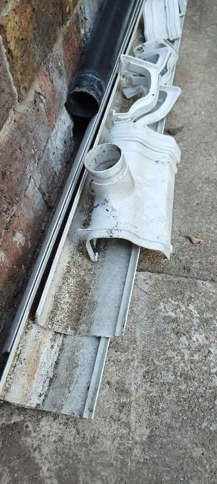 Photo of free White guttering and black downpipe (Eastbourne BN22) #1