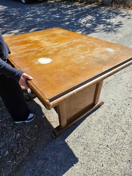 Photo of free Dining room table with leaf inside (Near the experimental farm) #1