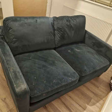 Photo of free green velvet sofa (withington) #1