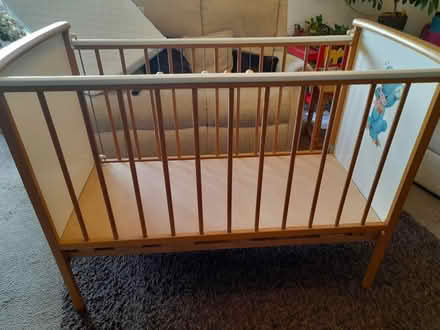 Photo of free Drop side cot for baby (ME14 near Penenden Heath) #4