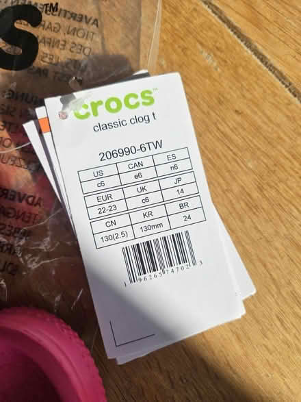 Photo of free Toddler Crocs Size 6 (BR5) #2