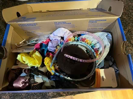Photo of free Shoe Box of girl hair accessories (Wheaton) #1