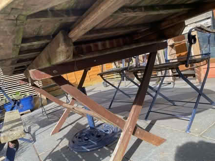 Photo of free Old garden table (Steventon OX13) #1