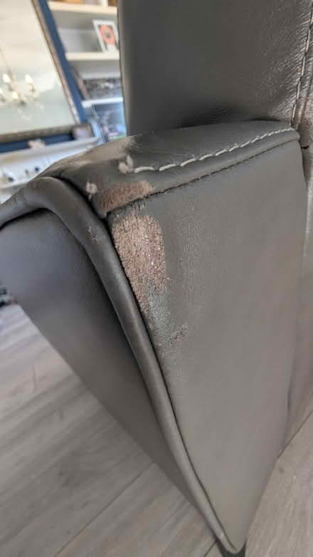 Photo of free 3 seater sofa leather style (East dulwich) #4