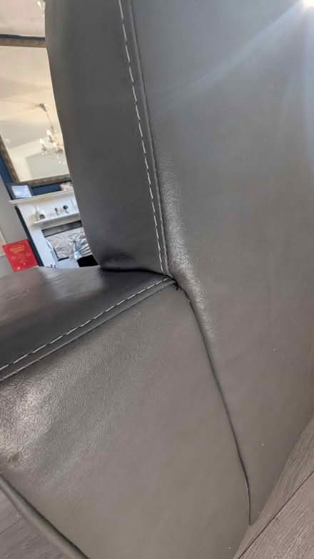 Photo of free 3 seater sofa leather style (East dulwich) #3