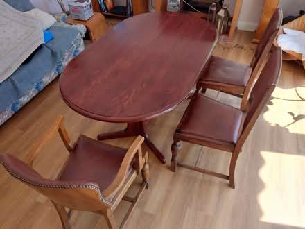 Photo of free Dining table and SIX chairs (Caterham CR3) #1