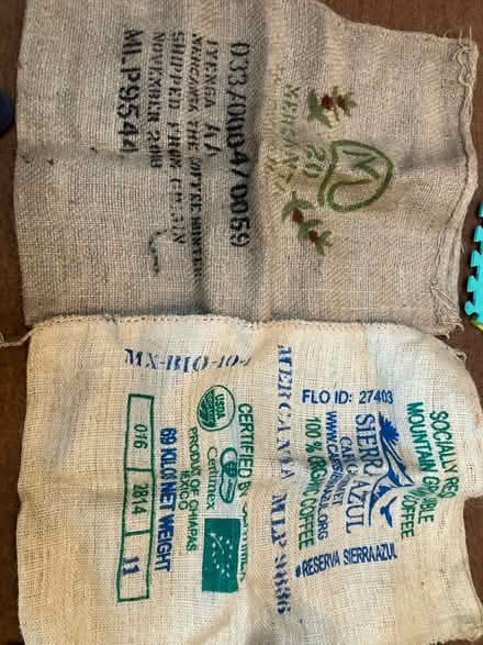 Photo of free 2 X Hessian coffee bags (Whitecross) #3