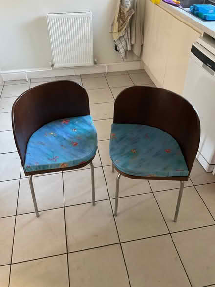 Photo of free Two chairs with cushion (Crown Wood RG12) #1