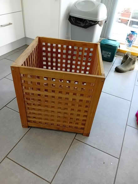 Photo of free Sturdy wooden laundry box (Cubbington CV32) #1