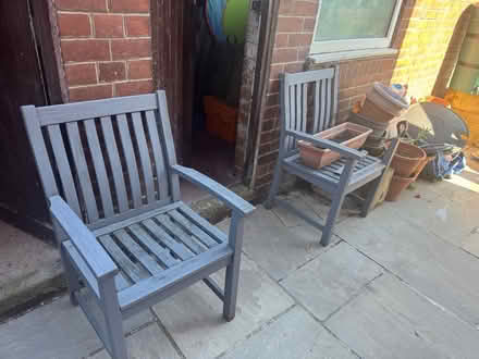 Photo of free 2 Old garden chairs maybe for scrap (Woodlesford, LS26) #1