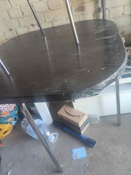 Photo of free 1 wooden table, 1 chair & 2 stools (Eastbourne) #3