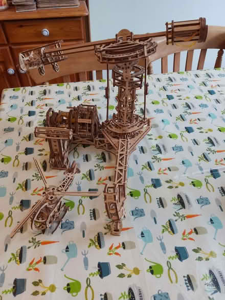 Photo of free Laser cut model (elastic bands gone) (Saughall village CH1) #1