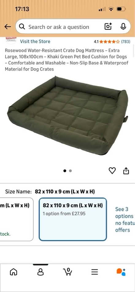Photo of free Dog Crate Mattress (CT2) #1