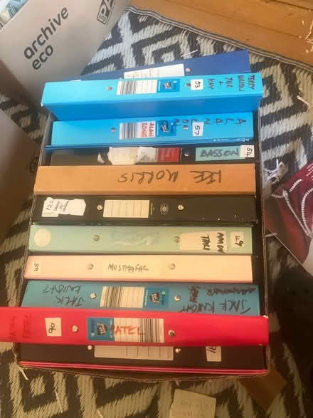 Photo of free A4 ring binders (Prittlewell SS2) #1