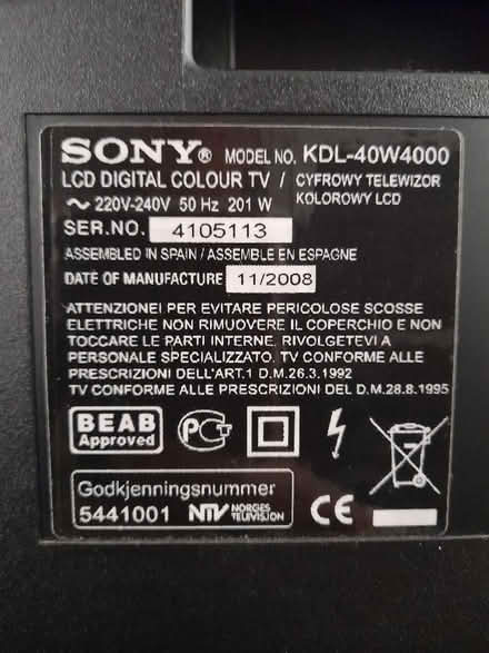 Photo of free Sony Bravia TV (BT30) #2
