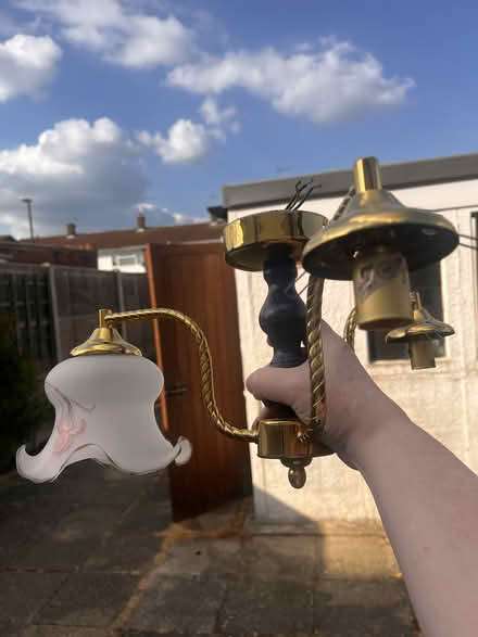 Photo of free Triple pendant ceiling lamp (Langley SL3) #2